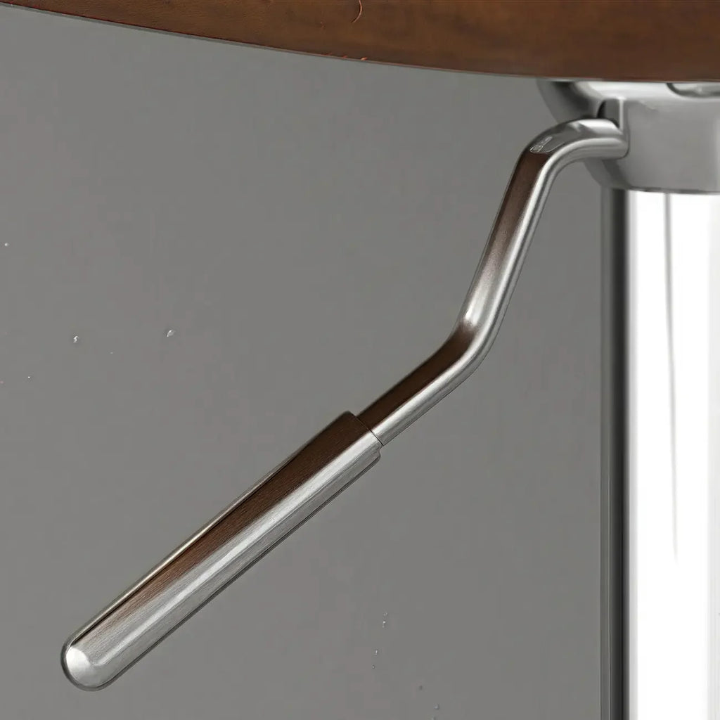 Tabouret de bar réglable pivotant à coussin en cuir