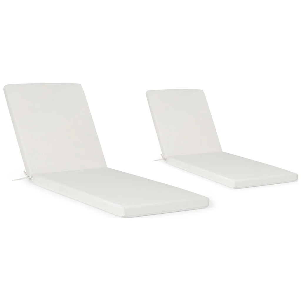 Coussins de chaise longue de patio d'extérieur tout temps Polytrends Fading Free - (Lot de 2)