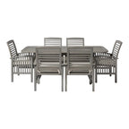 Ensemble de salle à manger d'extérieur extensible 7 pièces en acacia Middlebrook Surfside - 55-79 x 35 x 30h