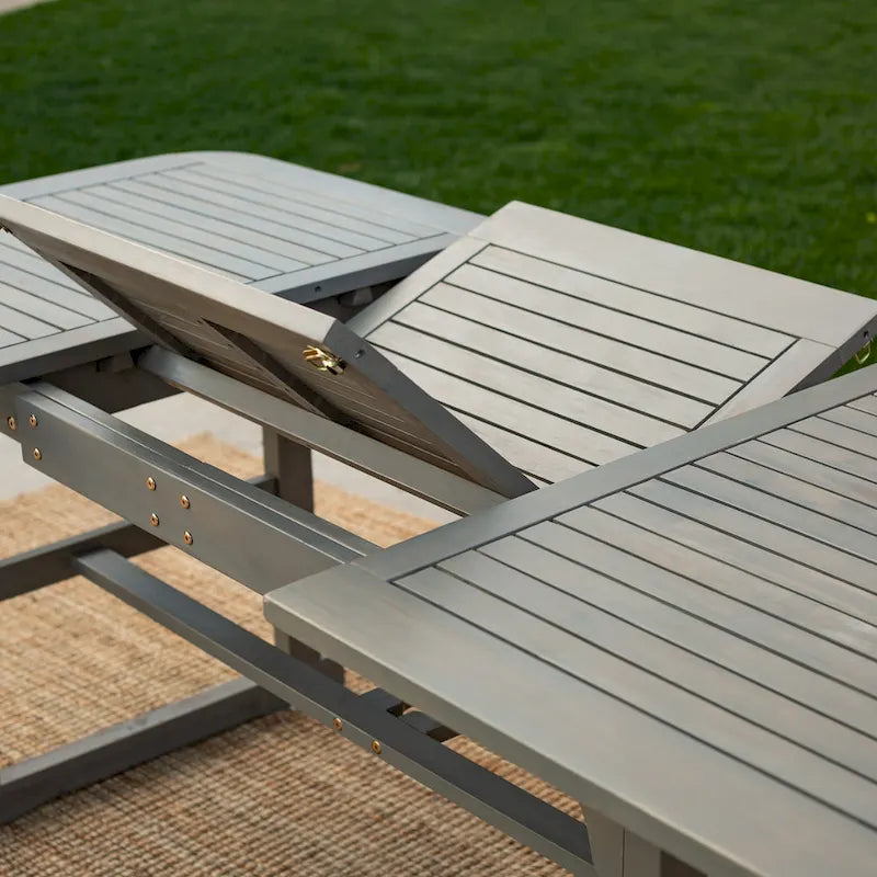 Ensemble de salle à manger d'extérieur extensible 7 pièces en acacia Middlebrook Surfside - 55-79 x 35 x 30h