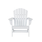 Ensemble de conversation d'extérieur 5 pièces Polytrends Altura avec fauteuils Adirondack et table basse carrée