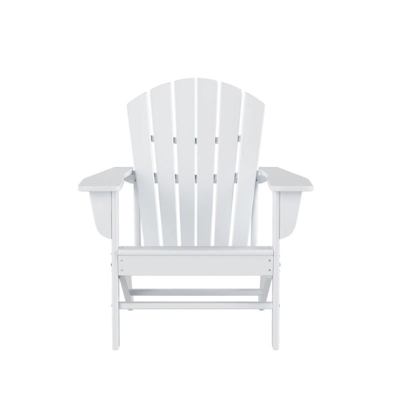 Ensemble de conversation d'extérieur 5 pièces Polytrends Altura avec fauteuils Adirondack et table basse carrée