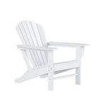 Ensemble de conversation d'extérieur 5 pièces Polytrends Altura avec fauteuils Adirondack et table basse carrée