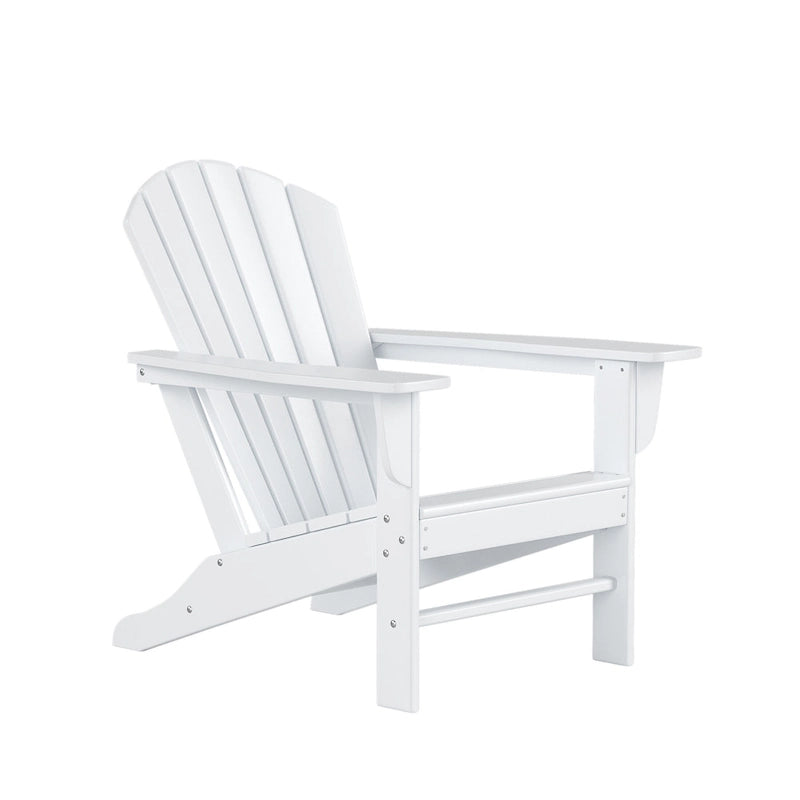 Ensemble de conversation d'extérieur 5 pièces Polytrends Altura avec fauteuils Adirondack et table basse carrée