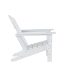 Ensemble de conversation d'extérieur 5 pièces Polytrends Altura avec fauteuils Adirondack et table basse carrée