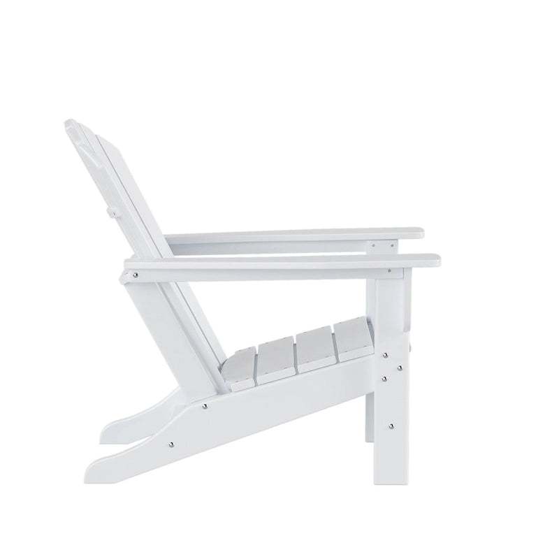 Ensemble de conversation d'extérieur 5 pièces Polytrends Altura avec fauteuils Adirondack et table basse carrée