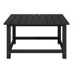 Ensemble de conversation d'extérieur 5 pièces Polytrends Altura avec fauteuils Adirondack et table basse carrée