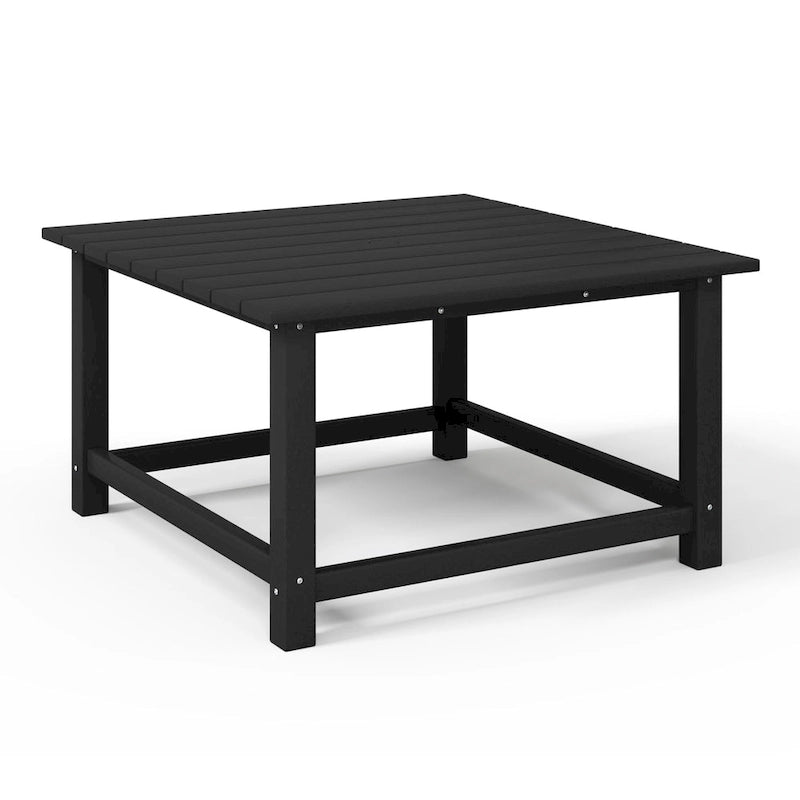 Ensemble de conversation d'extérieur 5 pièces Polytrends Altura avec fauteuils Adirondack et table basse carrée
