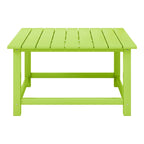 Ensemble de conversation d'extérieur 5 pièces Polytrends Altura avec fauteuils Adirondack et table basse carrée
