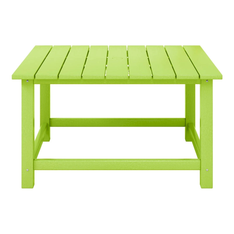 Ensemble de conversation d'extérieur 5 pièces Polytrends Altura avec fauteuils Adirondack et table basse carrée