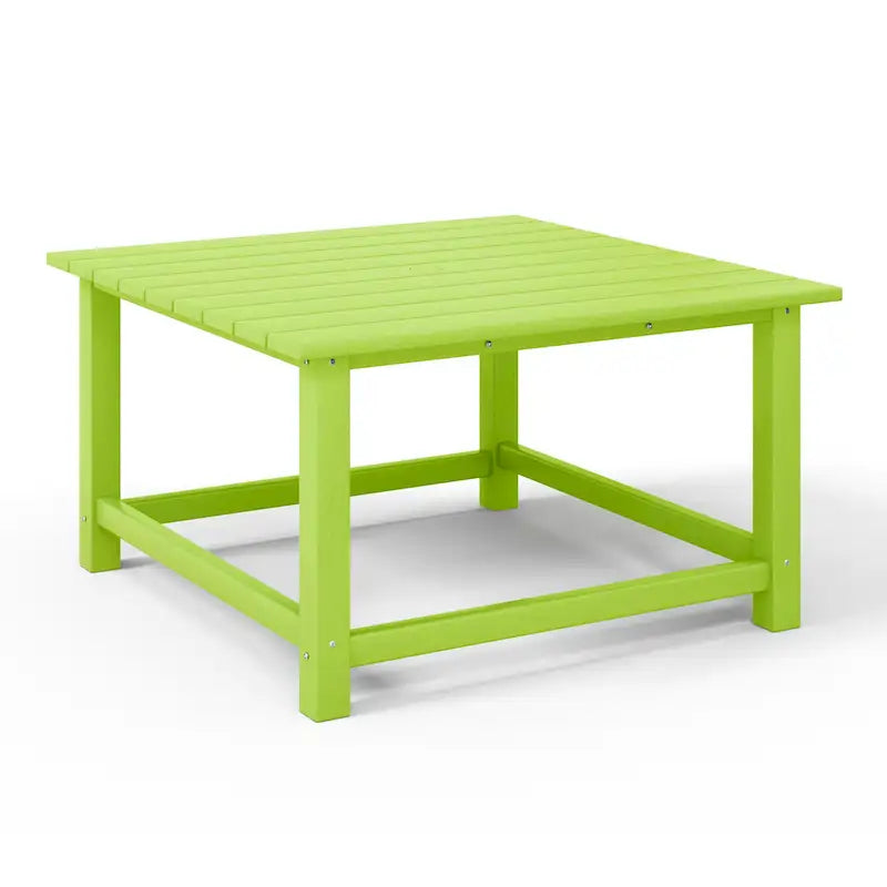 Ensemble de conversation d'extérieur 5 pièces Polytrends Altura avec fauteuils Adirondack et table basse carrée