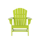 Ensemble de conversation d'extérieur 5 pièces Polytrends Altura avec fauteuils Adirondack et table basse carrée