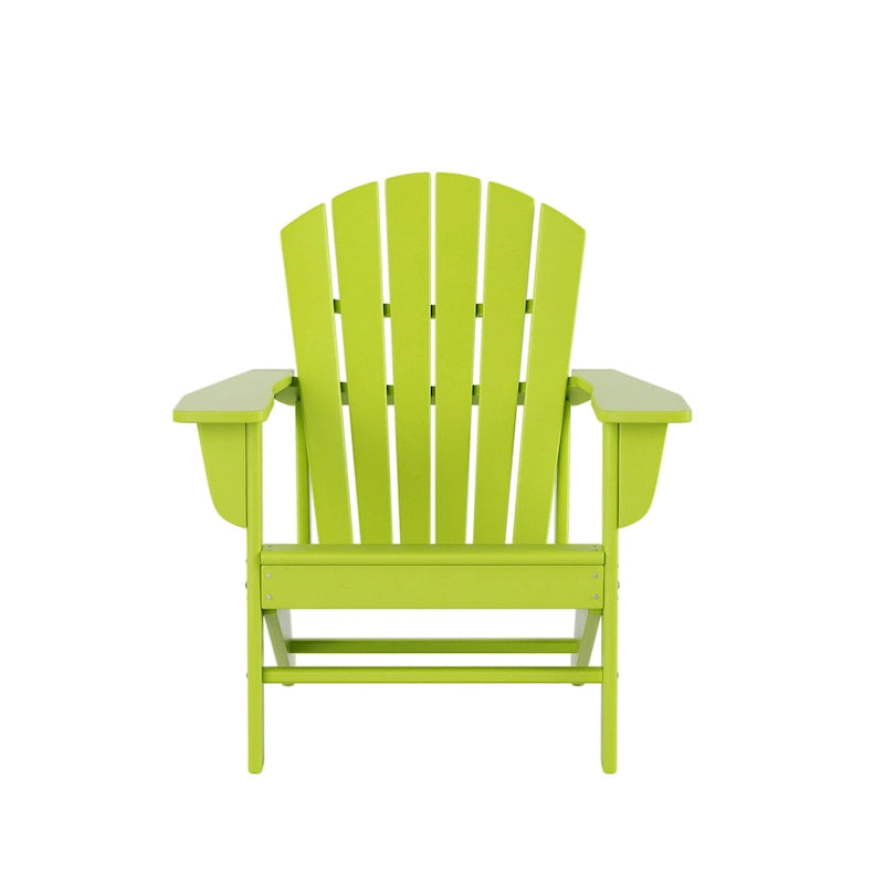 Ensemble de conversation d'extérieur 5 pièces Polytrends Altura avec fauteuils Adirondack et table basse carrée