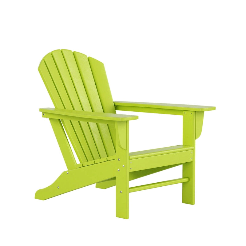 Ensemble de conversation d'extérieur 5 pièces Polytrends Altura avec fauteuils Adirondack et table basse carrée