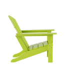 Ensemble de conversation d'extérieur 5 pièces Polytrends Altura avec fauteuils Adirondack et table basse carrée