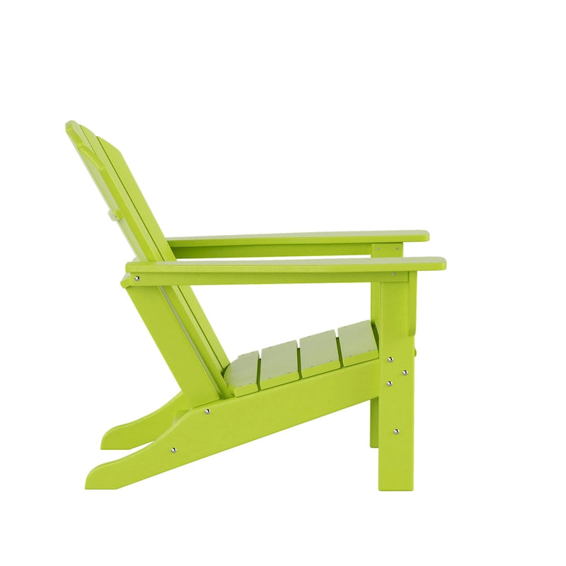 Ensemble de conversation d'extérieur 5 pièces Polytrends Altura avec fauteuils Adirondack et table basse carrée