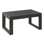 Polytrends Sectionnel de patio sans fin 5 pièces avec cadre gris et sièges profonds