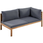 Ensembles de canapés d'angle de style campagnard français Miller Outdoor par GDFStudio