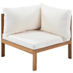 Ensembles de canapés d'angle de style campagnard français Miller Outdoor par GDFStudio