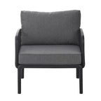 Christopher Knight Home - Canapé d'angle d'extérieur 5 places Ashton avec deux tables basses, assise profonde et coussins moelleux