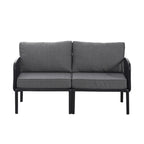 Christopher Knight Home - Canapé d'angle d'extérieur 5 places Ashton avec deux tables basses, assise profonde et coussins moelleux