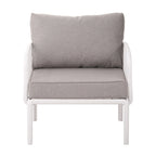 Christopher Knight Home - Canapé d'angle d'extérieur 5 places Ashton avec deux tables basses, assise profonde et coussins moelleux