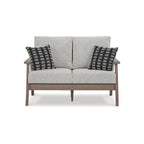 Signature Design by Ashley Emmeline Ensemble de 2 fauteuils d'extérieur marron/beige - 53,5 L x 34,5 P x 35 H