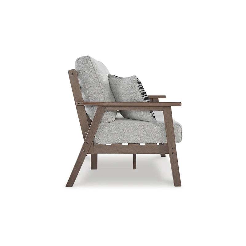 Signature Design by Ashley Emmeline Ensemble de 2 fauteuils d'extérieur marron/beige - 53,5 L x 34,5 P x 35 H