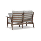 Signature Design by Ashley Emmeline Ensemble de 2 fauteuils d'extérieur marron/beige - 53,5 L x 34,5 P x 35 H