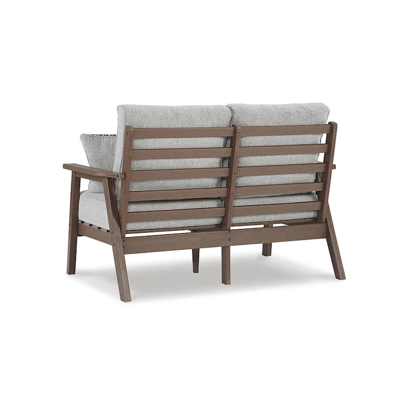 Signature Design by Ashley Emmeline Ensemble de 2 fauteuils d'extérieur marron/beige - 53,5 L x 34,5 P x 35 H