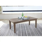 Signature Design by Ashley Emmeline Ensemble de 2 fauteuils d'extérieur marron/beige - 53,5 L x 34,5 P x 35 H