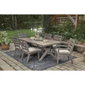 Signature Design by Ashley Hillside Barn Brown/Gray 7-Piece Outdoor Dining Package - 84 W x 42 D x 29 H