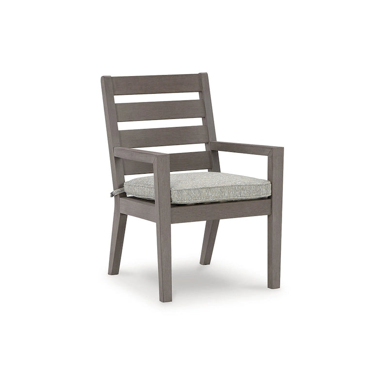 Signature Design by Ashley Ensemble repas d'extérieur 7 pièces Hillside Barn marron/gris - 84 L x 42 P x 29 H