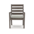 Signature Design by Ashley Ensemble repas d'extérieur 7 pièces Hillside Barn marron/gris - 84 L x 42 P x 29 H