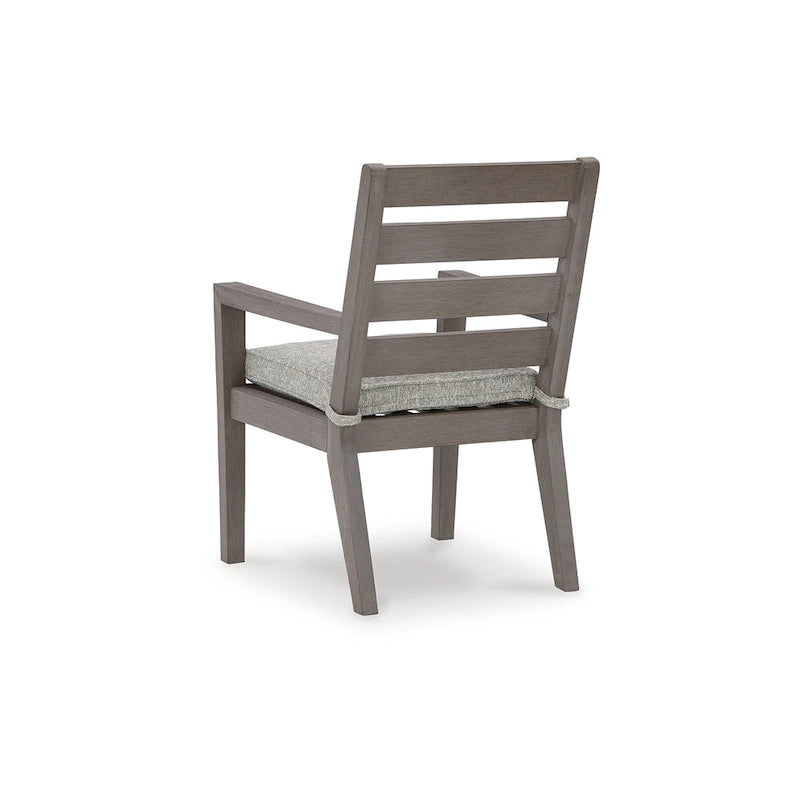 Signature Design by Ashley Ensemble repas d'extérieur 7 pièces Hillside Barn marron/gris - 84 L x 42 P x 29 H