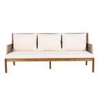Christopher Knight Home - Ensemble de conversation extérieur 3 pièces en osier et bois d'acacia Alexander
