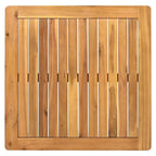 Salon de jardin 3 pièces en bois d'acacia et corde – 75,5 l x 26,75 P x 27,00