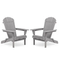 Ensemble de table de bar de patio extérieur, ensemble table et chaises de 5 pièces, ensemble table de bar et tabourets avec chaises Adirondack hautes pour 4