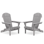 Outdoor Patio Bar Table Set, Table and Chairs Set of 5 Bar Table & Stools Set with Tall Adirondack Chairs Set for 4