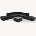 Ensemble de canapé de conversation de patio 8 pièces avec table
