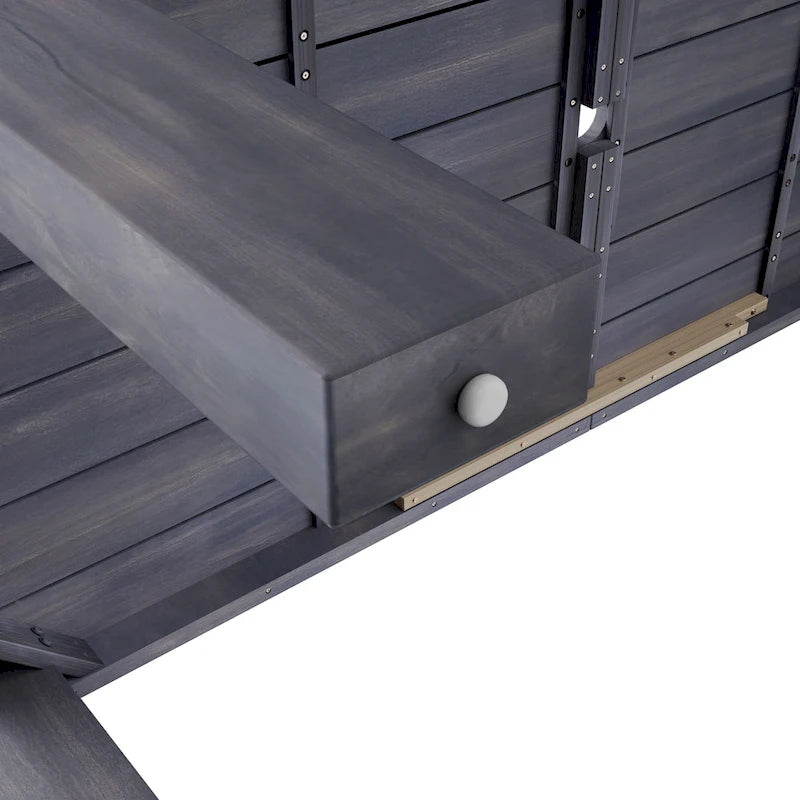 Ensemble de salle à manger d'extérieur 7 pièces pour 6 personnes avec table rectangulaire et chaises avec coussins amovibles