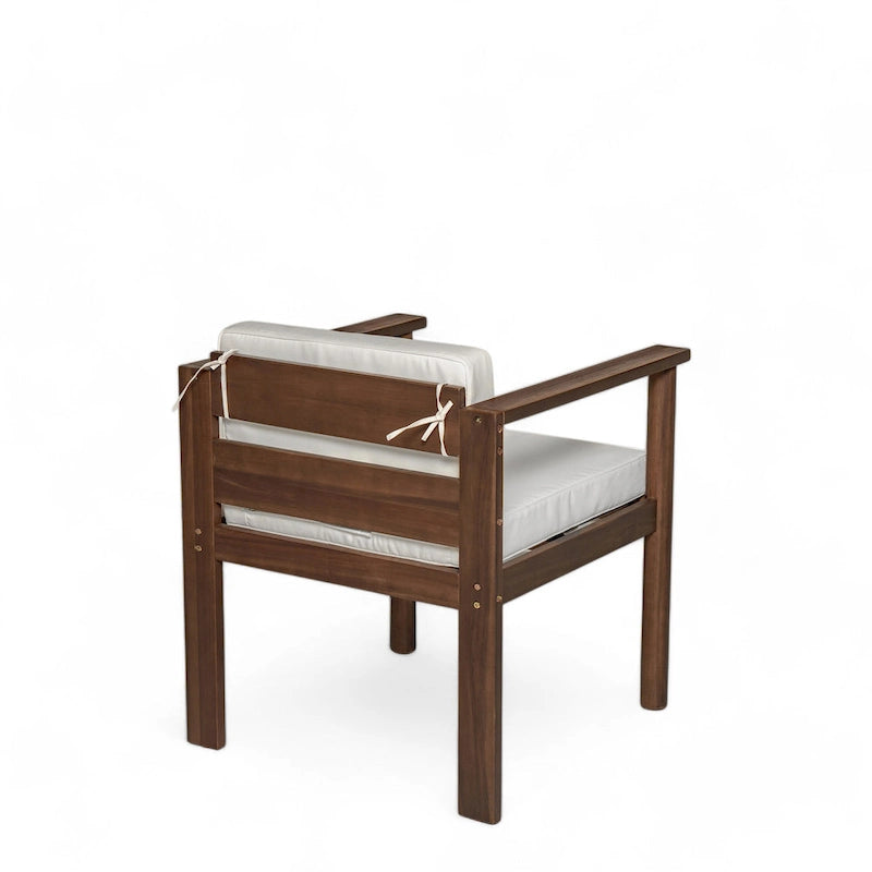 Ensemble de salle à manger d'extérieur 7 pièces pour 6 personnes avec table rectangulaire et chaises avec coussins amovibles