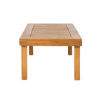 Christopher Knight Home - Ensemble de conversation Mia 4 pièces en bois d'acacia pour patio