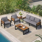 Ensemble de canapé de jardin 4 pièces