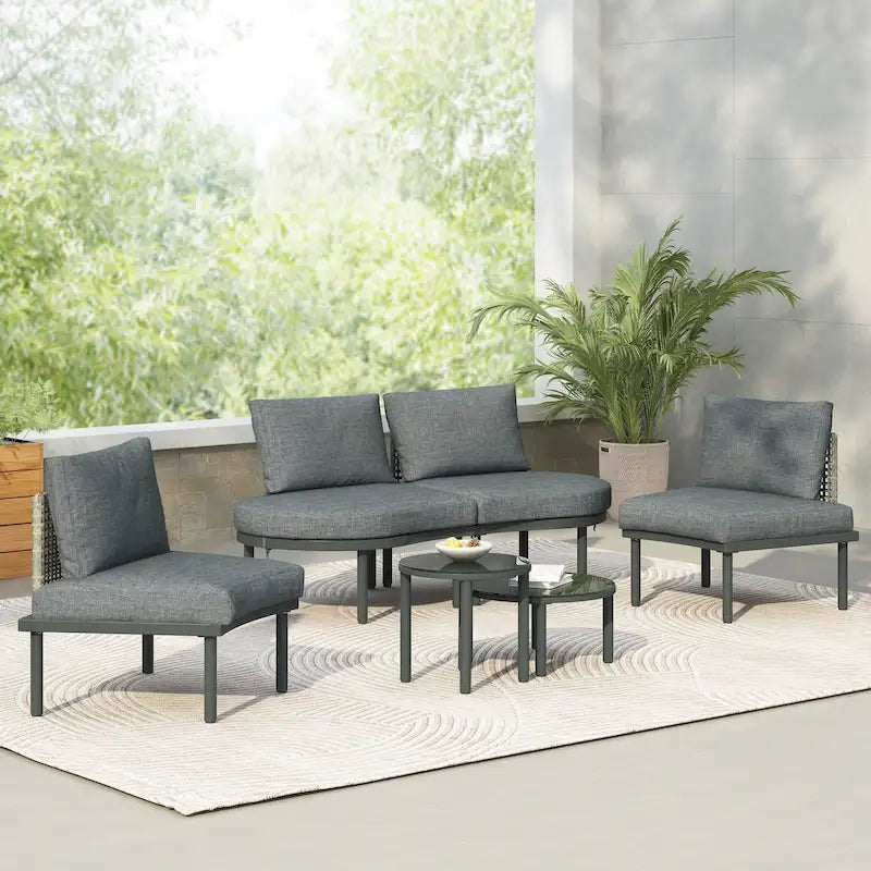Ensemble de 6 meubles de patio/salon de jardin