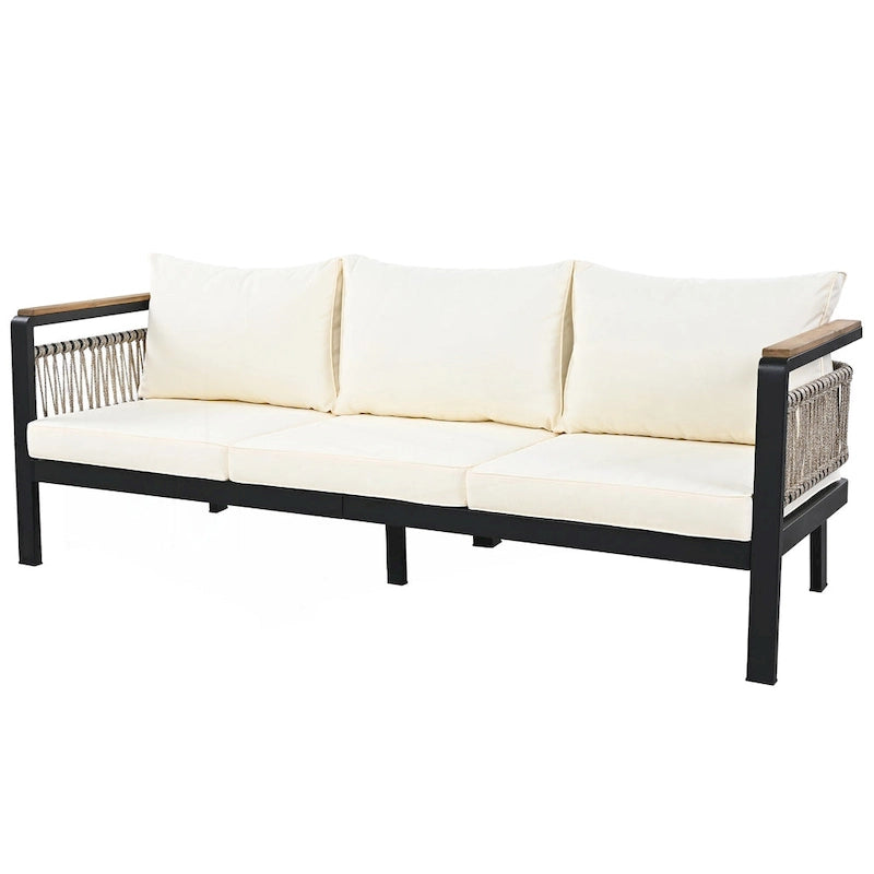 Ensemble de canapé d'angle extérieur 4 pièces