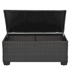 Ensemble de mobilier de jardin 10 pièces en rotin PE
