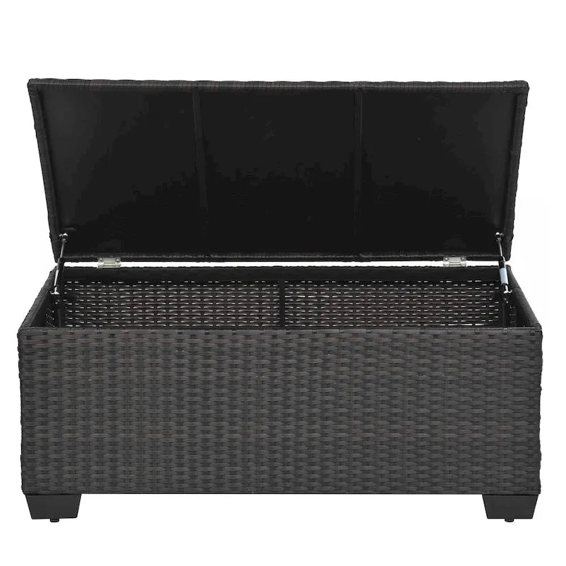 Ensemble de mobilier de jardin 10 pièces en rotin PE