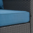 Ensemble de mobilier de jardin 10 pièces en rotin PE