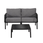 Ensemble de conversation d'extérieur modulaire 5 pièces Roomfitters avec table basse et coussins épais